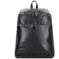 Plevier Rock Amaril Business-Rucksack Leder 43 cm Laptopfach schwarz