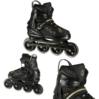 Nils Extreme Rollschuhe Nils Extrem NA1128 SCHWARZ|gold|gold 39/42