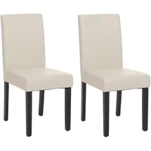 MCW Esszimmerstuhl Littau Kunstleder weiß 2er Set