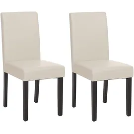 MCW Esszimmerstuhl Littau Kunstleder weiß 2er Set