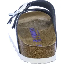 Birkenstock Arizona Weichbettung Naturleder schmal metallic silver 41