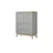 Paidi Kinderkommode Sten 94,6 x 123,2 x 39,3 cm Eiche massiv grau
