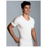 TRIGEMA "TRIGEMA Unterhemd Feinripp im Doppelpack", Herren, Unterhemd 2er Pack, Einfarbig, Gr. 9, weiß, (Weiss 001) - XXL