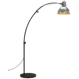 vidaXL Stehleuchte 25 W Vintage Silbern 150 cm E27 - Silber