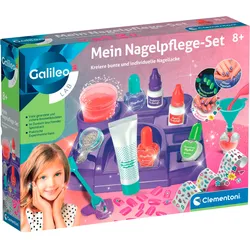 Experimentierkasten CLEMENTONI "Galileo Lab, Mein Nagelpflege-Set", bunt, Experimentierkästen, Kinder, Made in Europe