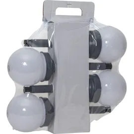 STAR Solarleuchte Kunststoff 27 x 10 cm 4er Set weiß