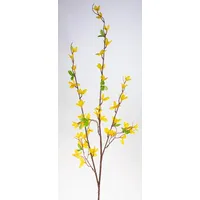 Seidenblumen Roß Forsythienzweig 105cm FI Kunstblumen künstliche Forsythie Goldflieder