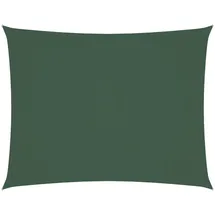 furnicato Sonnensegel Oxford-Gewebe Rechteckig 2,5x4 m Dunkelgrün