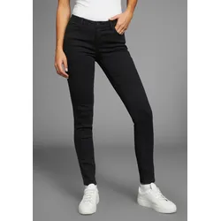 Skinny-fit-Jeans ARIZONA "Ultra-Stretch", Damen, Gr. 40, N-Gr, schwarz, Denim/Jeans, Obermaterial: 74% Baumwolle, 24% Polyester, 2% Elasthan, modisch, skinny fit lang, Jeans, Mid Waist