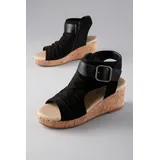 aniston shoes Keilsandalette Damen Schwarz 36