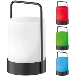 Tischleuchte Außen Akku Garten Tischlampe USB aufladbar Solarleuchte Garten Deko, dimmbar Fernbedienung Farbwechsel tragbar, 1x LED 3000K, DxH 12x20 cm