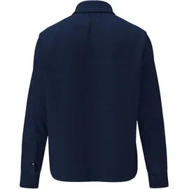 FYNCH-HATTON Herringbone Linen Overshirt blau 2