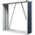 casa.pro Kaminholzregal Kalmar Stahl 155 x 45 x 157 cm Anthrazit