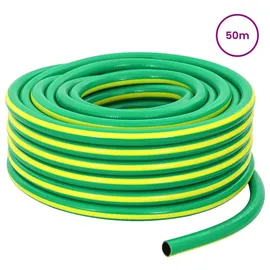 vidaXL Gartenschlauch 50 m Grün/Gelb