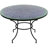 Marokkanischer MOSAIKTISCH FASSIA ø 120cm Esstisch Mosaik Tisch Gartentisch rund