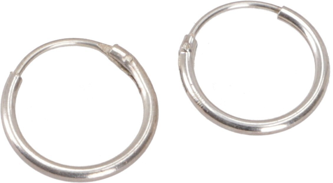 Guru-Shop Paar Ohrhänger Silbercreolen, schlichte Creolen aus Silber 1.. silberfarben