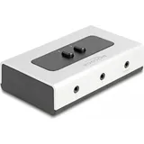 DeLock 88061 - Umschalter Klinke 3,5 mm 2 Port manuell bidirektional