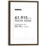 Reinders! REINDERS Bilderrahmen Poster 61x91,5cm, mit Passe-partout 50x70cm Nussbaum
