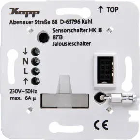 Kopp 871300010 Unterputz-Leistungsteil, Jalousieschalter