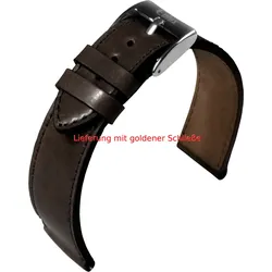Eulit Pferdeleder Shell Cordovan 20mm" E58484620271" - dunkelbraun