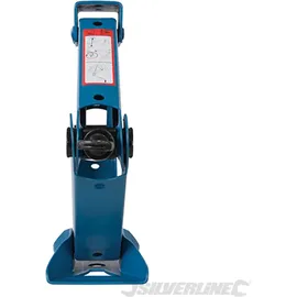 Silverline Scherenwagenheber Stahl 1 t grau