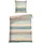 SCHIESSER Emilia Gestreift Petrol 155 x 220 cm + 80 x 80 cm