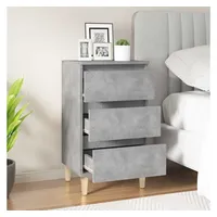 VidaXL Nachttisch Betongrau 40x35x70 cm Holzwerkstoff