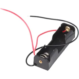 AccuCell Batteriehalter, Akkuhalter für 1x Mignon AA LR6 Batterie, Akku – Batteriehalter AA Mignon, Batterie Halterung Elektronik (Kunststoff)