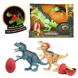 TOI TOYS 37458 WORLD OF DINOSAURS Dinosaurier mit Ton, sortiert