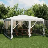 Teenpull – Partyzelt Mit 8 Mesh-seitenteilen Weiß 4x4 M Hdpe