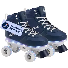 Hudora Unisex, Rollschuhe Roller Skates Advanced LED (31), Blau