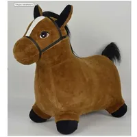KREA Hop And Bounce Plush Horse Brown