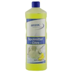 Ofixol Spülmittel Citro, Handspülmittel für Haushalt und Gastronomie, 1000 ml - Flasche