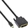 InLine Mini DisplayPort zu DVI Kabel 0,5 m Schwarz