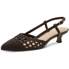Marco Tozzi Damen Pumps weiches Feel Me Fußbett weiches Innenfutter Vegan Modisch, braun (Choco), 41 EU