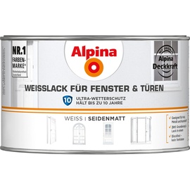 Alpina Weißlack für Fenster und Türen 300 ml weiß seidenmatt
