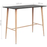 vidaXL 7-tlg. Bar-Set Schwarz und Weiß