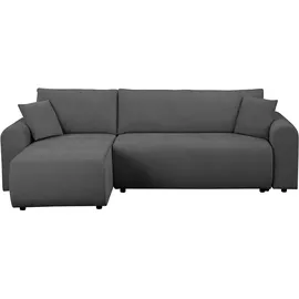 OTTO home Ecksofa OTTO HOME "JONAA L-Form, 241cm - OTTO. Verlässliche Qualität.", anthrazit, B:241cm H:79cm T:52cm, Sofas, Ecksofa, Schlaffunktion(133/200), Bettkasten, Cord, Struktur, Unser Tiefpreis