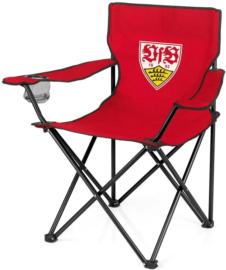 VfB Stuttgart Campingstuhl faltbar - 80x50 cm - rot mit Logo