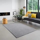 Carpet Studio Maine Teppich Grau, Teppich Wohnzimmer 160x230 cm, Kurzflor Teppiche, Wohnzimmerteppich, Teppich Schlafzimmer