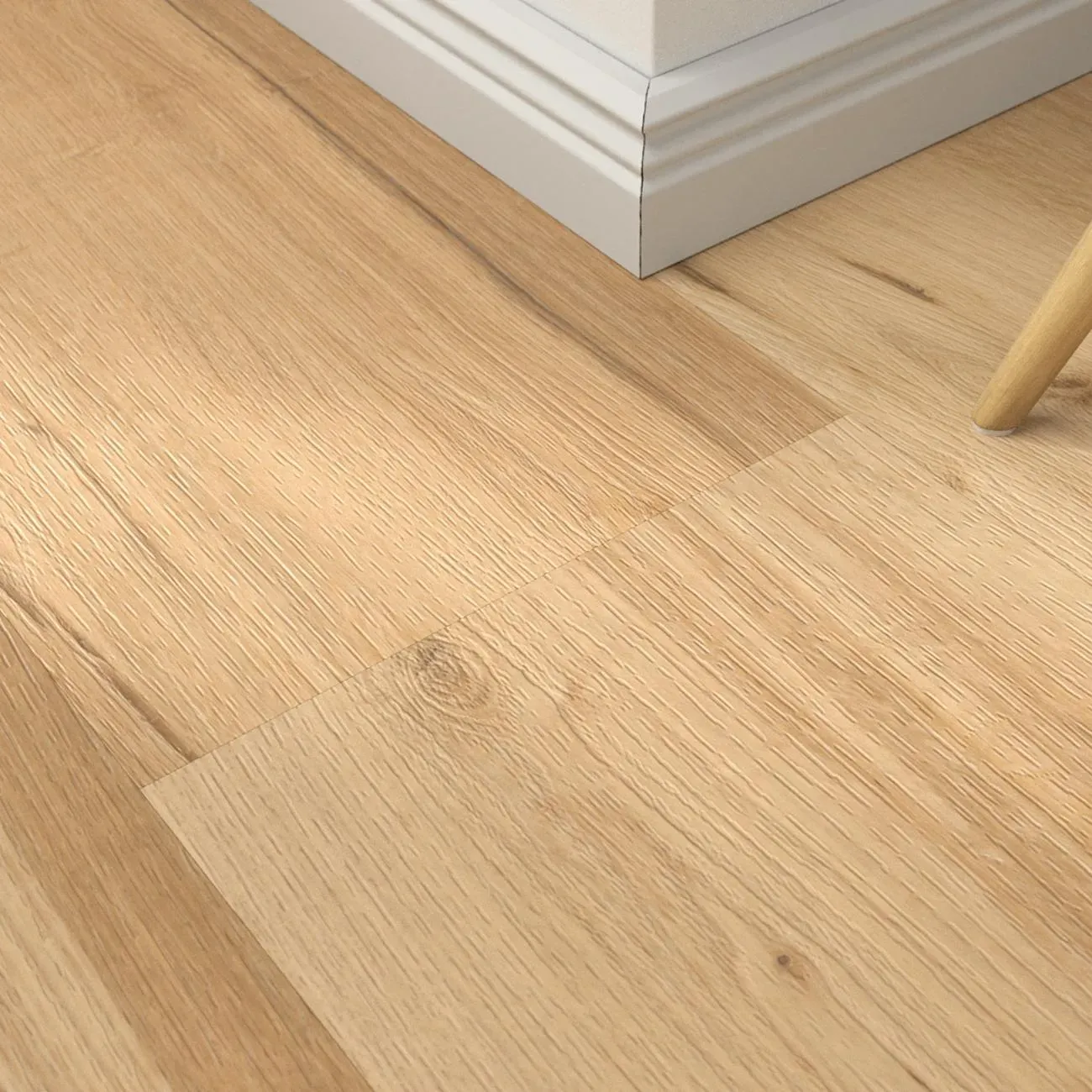 Klebe-Vinyl Shadow Oak Nature – inkl. Dämmung & Fußleisten