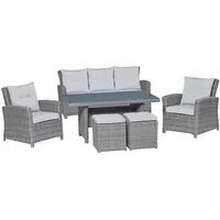 obi group sourcing gmbh Vermont Loungeset 6-tlg. silber