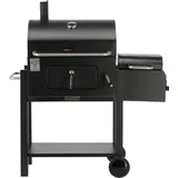 Lund Deluxe Holzkohlegrill mit Smoker - Schwarz