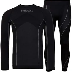 THERMOUNTERWÄSCHE HERREN MIT DAUMENLOCH SCHWARZ 3XL