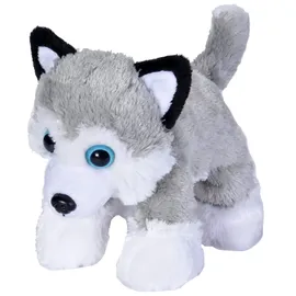 Wild Republic Hug'ems Hund 18 cm Grau/Weiß