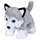 Wild Republic Hug'ems Hund 18 cm Grau/Weiß