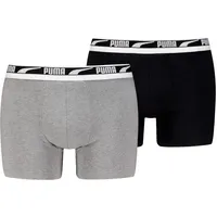 Puma MEN MULTI LOGO BOXER grau melange XXL 2er Pack