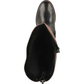 REMONTE Hochschaftstiefel - Nachtschwarz / Braun Glattleder Größe: 40 Normal - Schwarz
