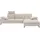 W.Schillig Ecksofa »valentinoo, Designsofa, bequem, elegant und zeitlos, L-Form«, (Set), inklusive Hocker, mit Sitztiefenverstellung, Breite 299 cm beige