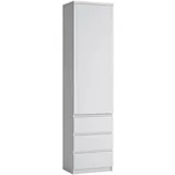 Lomadox Fortaleza-129 Aktenschrank 50,1 x 40 x 200 cm weiß
